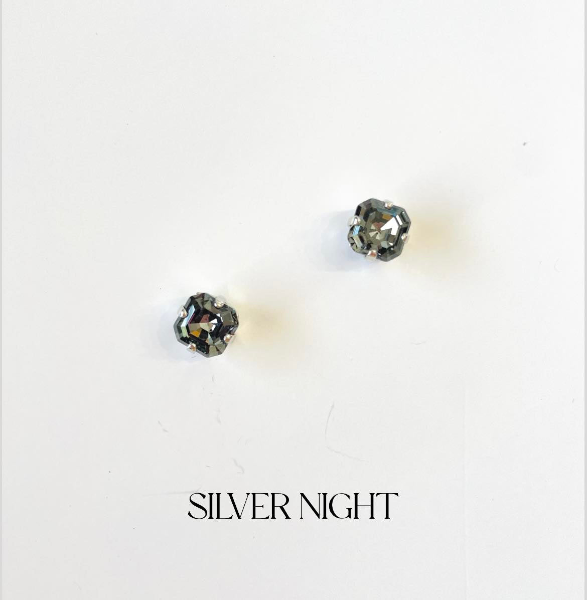 8mm Imperial Square Post Earring {Multiple Colors!}