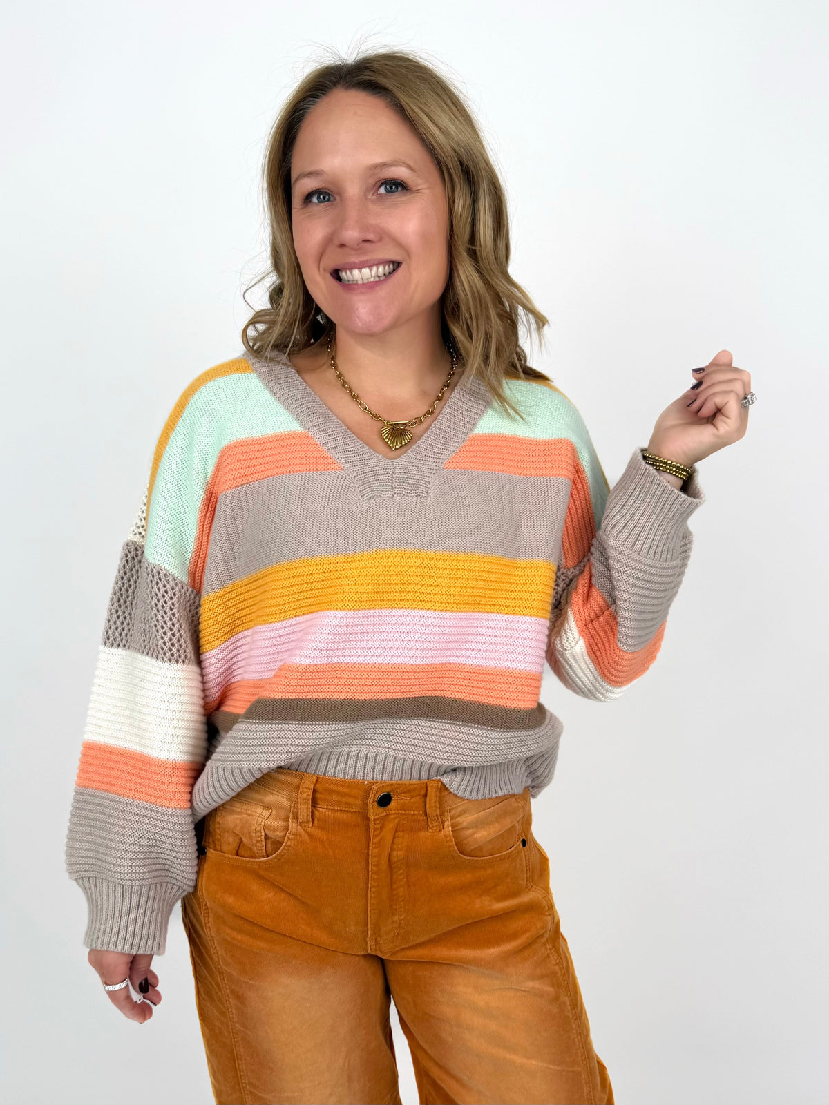 ColorBand Sweater {S-3X}