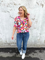 Give It A Swirl Top {S-2X} - KaraMarie