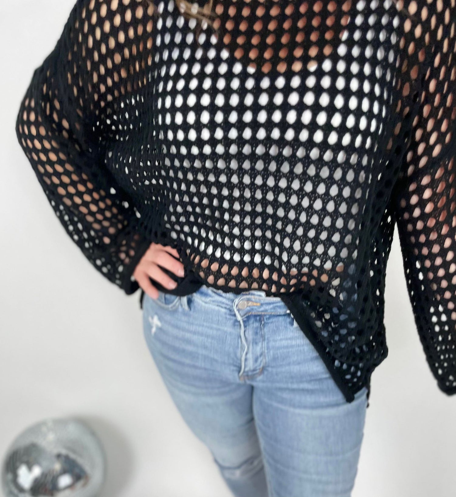 Airy Style Sweater in Black