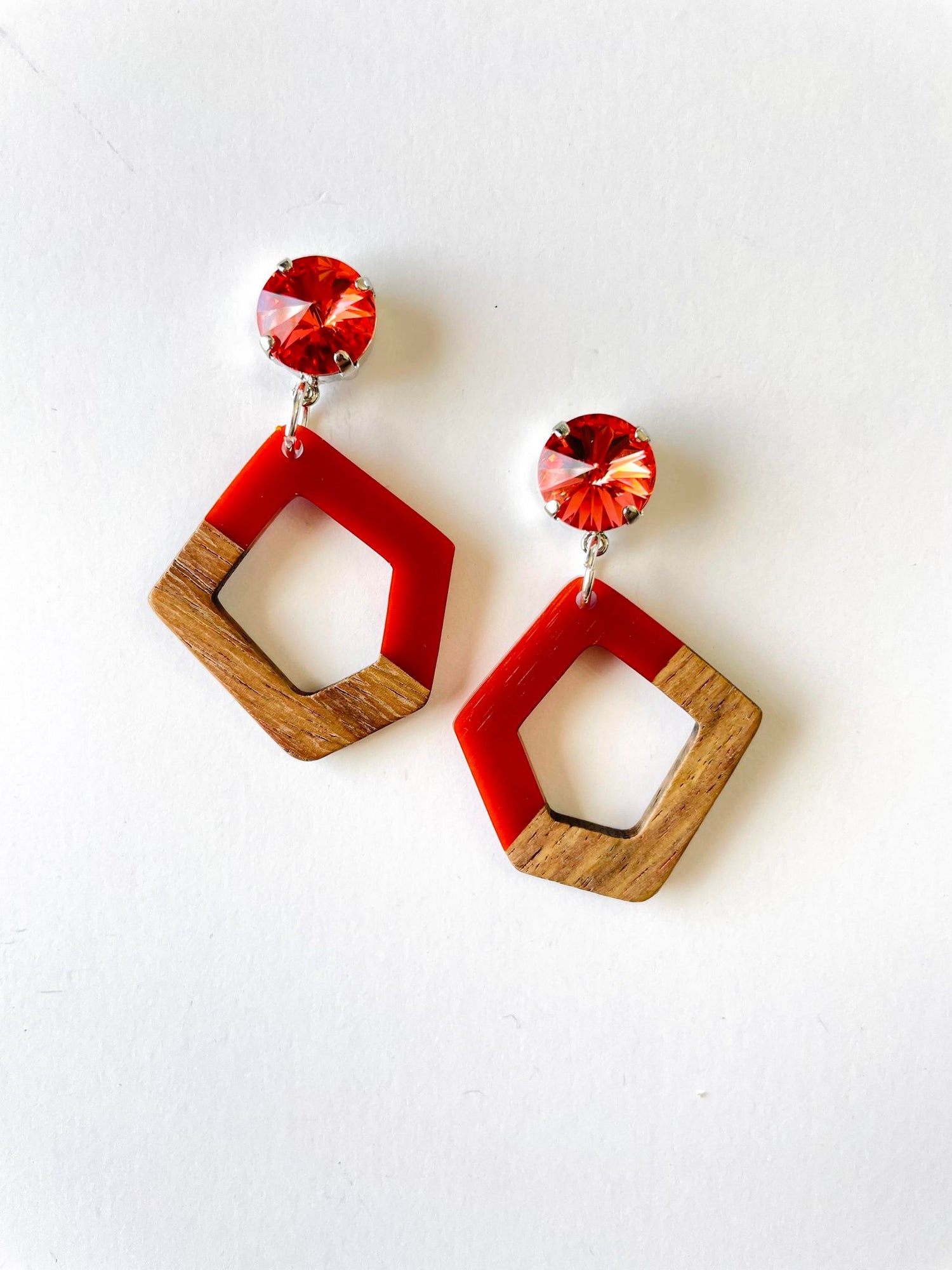 Rustic Wood Earrings