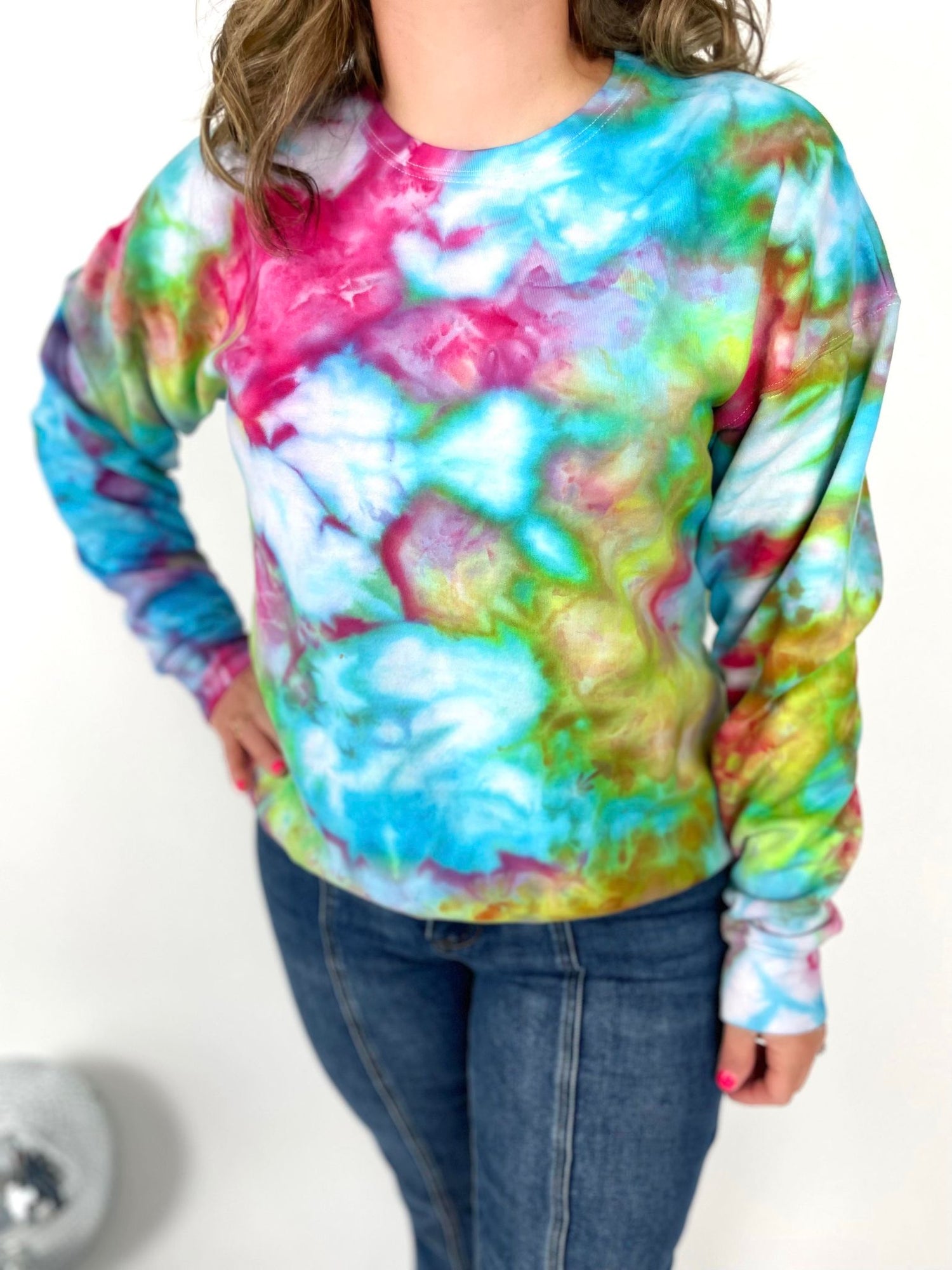 Custom Ice Dyed Sweatshirt - Carnival Ice