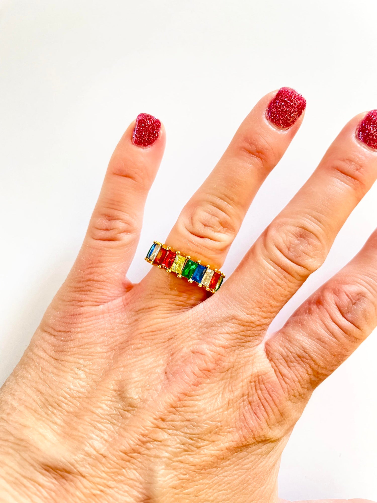 Rainbow Bright Ring {Waterproof Jewelry}