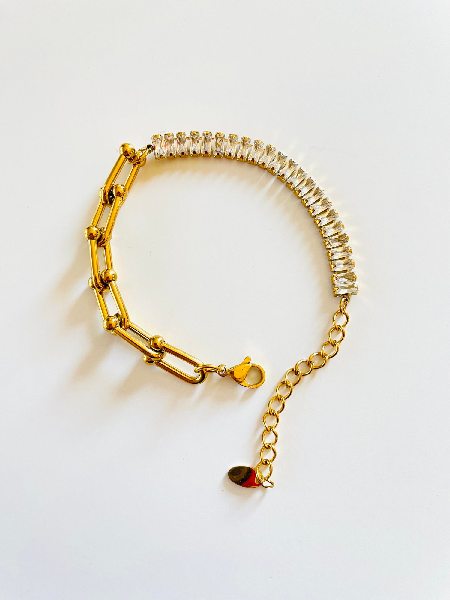 Rock Steady Diamond Bracelet - GOLD or SILVER  {Waterproof Jewelry!} - KaraMarie