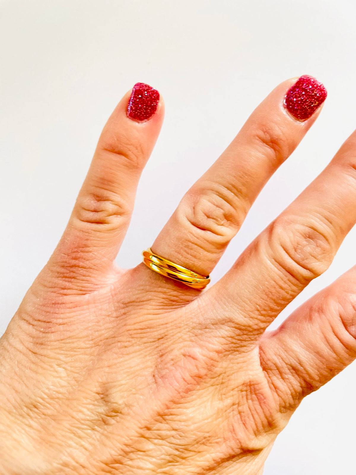 All Twisted Up Triple Ring - GOLD, SILVER or MIXED {Waterproof Jewelry} - KaraMarie
