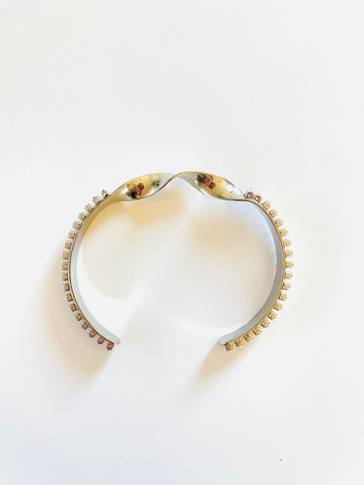Rock Steady Diamond Cuff Bracelet - GOLD or SILVER  {Waterproof Jewelry!} - KaraMarie