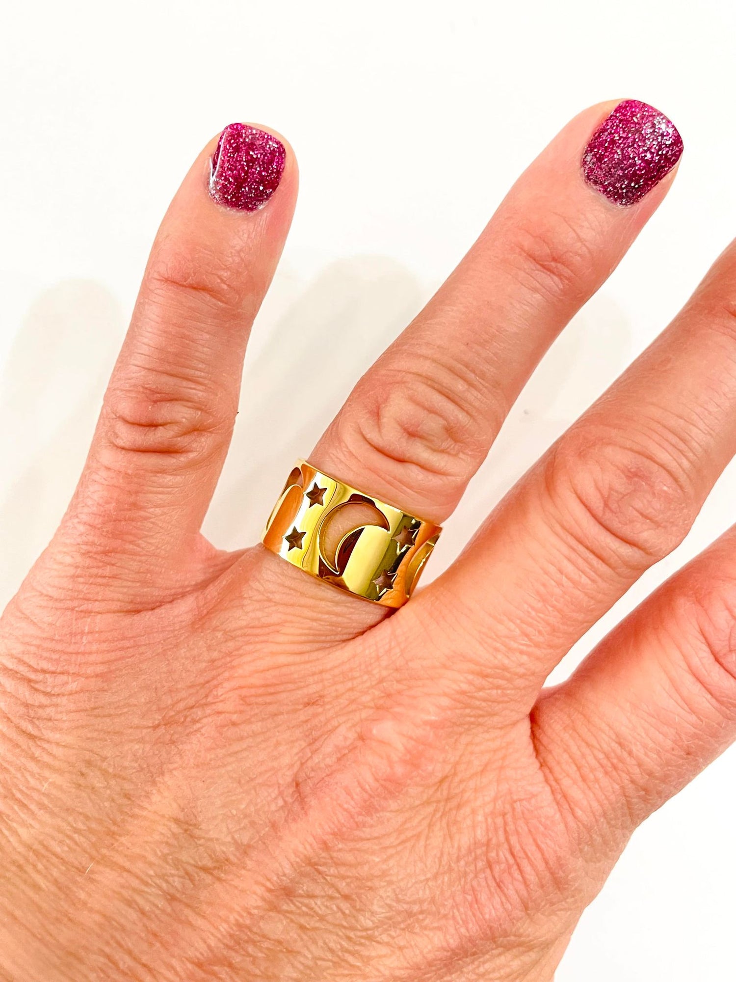 Moon + Star Ring {Waterproof Jewelry}