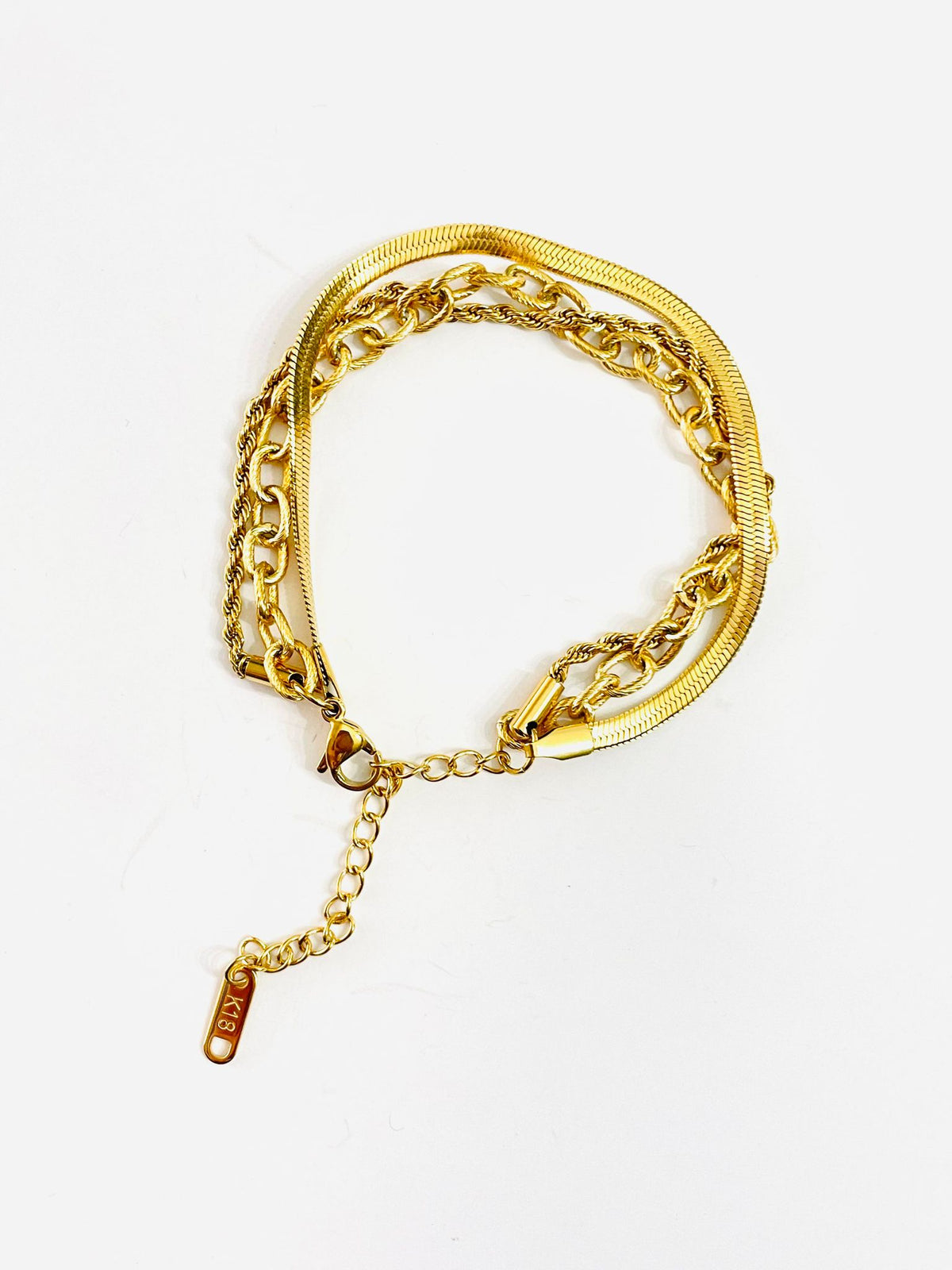Triple Strand Chain Bracelet  {Waterproof Jewelry!} - KaraMarie