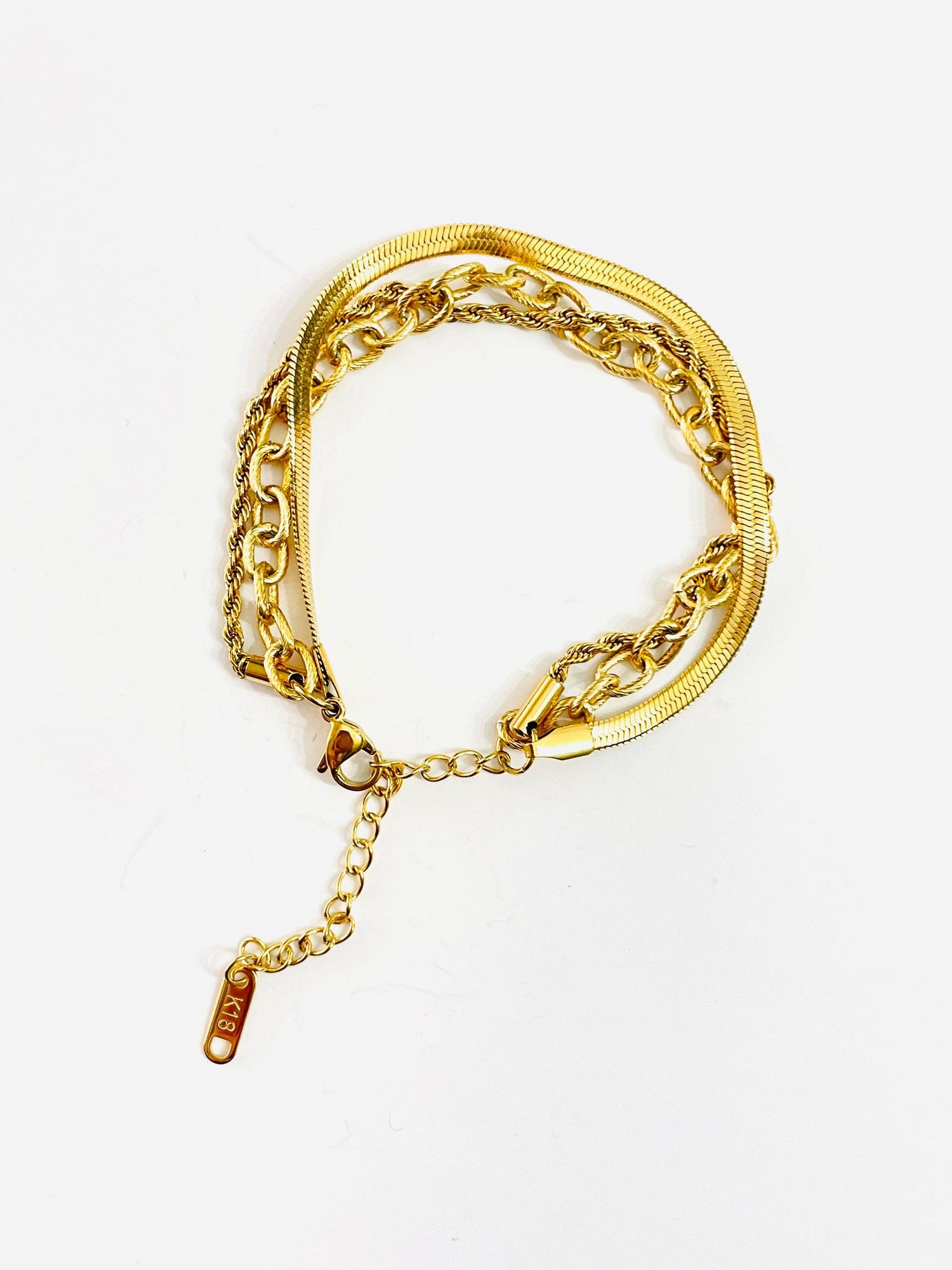 Triple Strand Chain Bracelet  {Waterproof Jewelry!} - KaraMarie