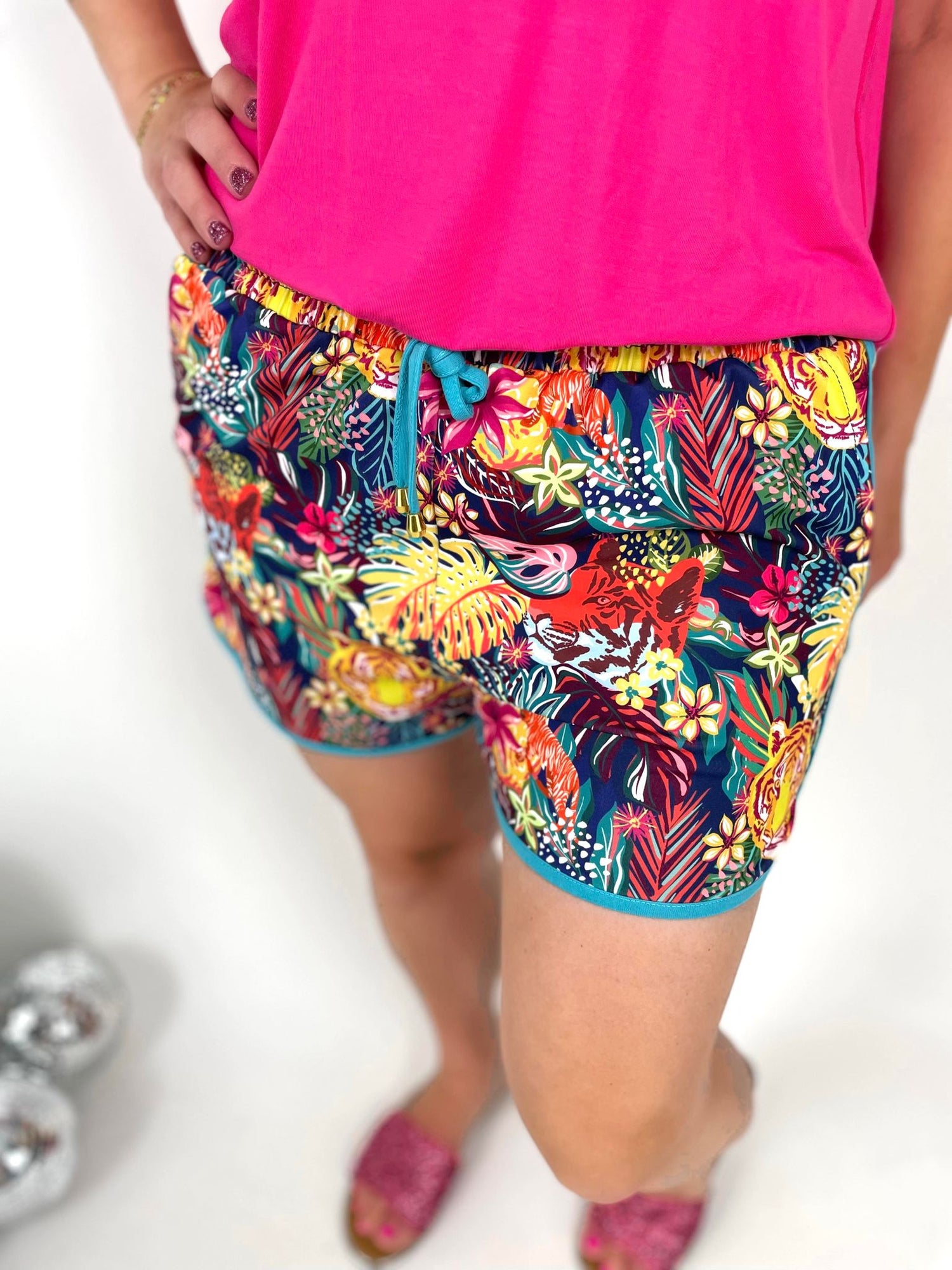 Queen of the Jungle Drawstring Everyday Shorts