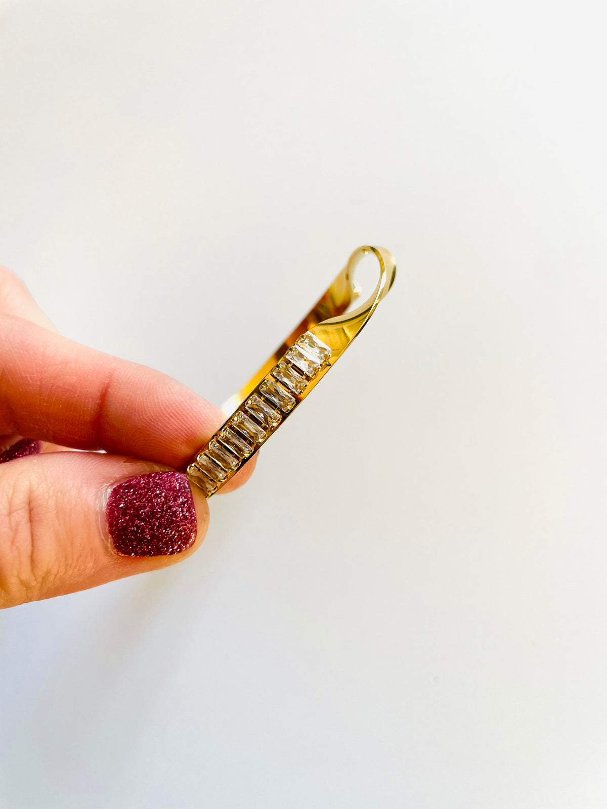 Rock Steady Diamond Cuff Bracelet - GOLD or SILVER  {Waterproof Jewelry!} - KaraMarie