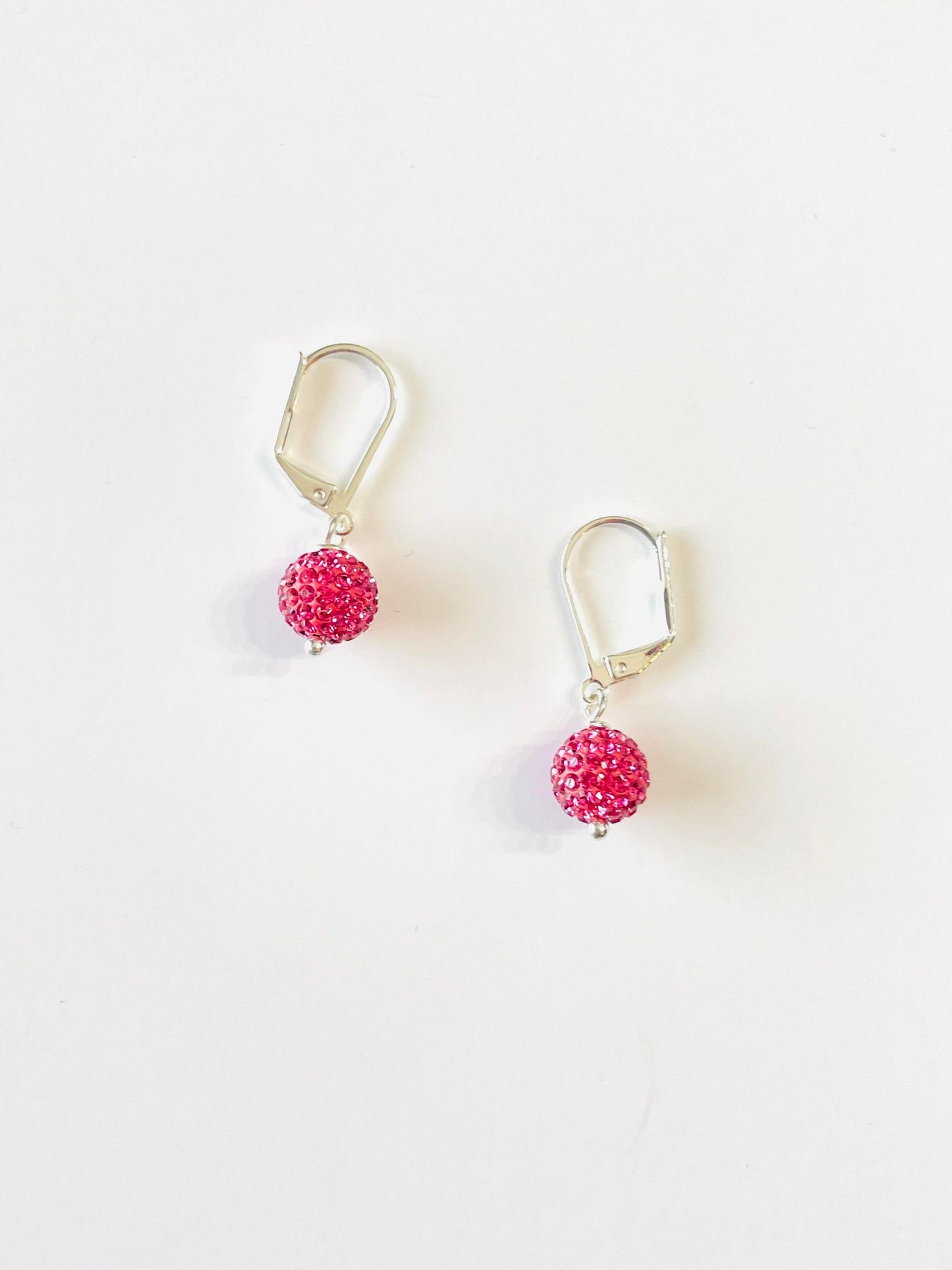 Pave Ball Earrings in Rose - KaraMarie