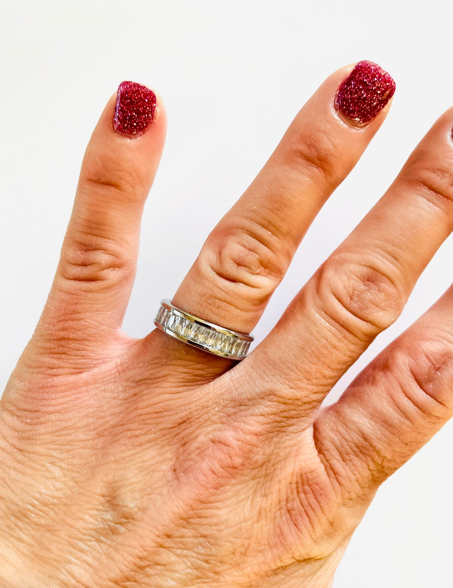 Rock Steady Pave Ring - GOLD or SILVER {Waterproof Jewelry}