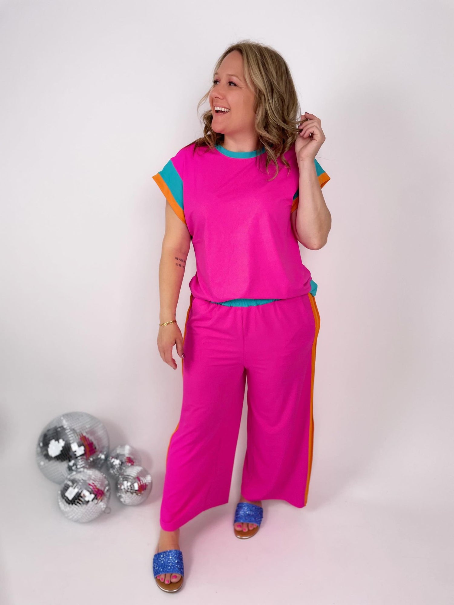 Striped Serenity Two-Piece Set