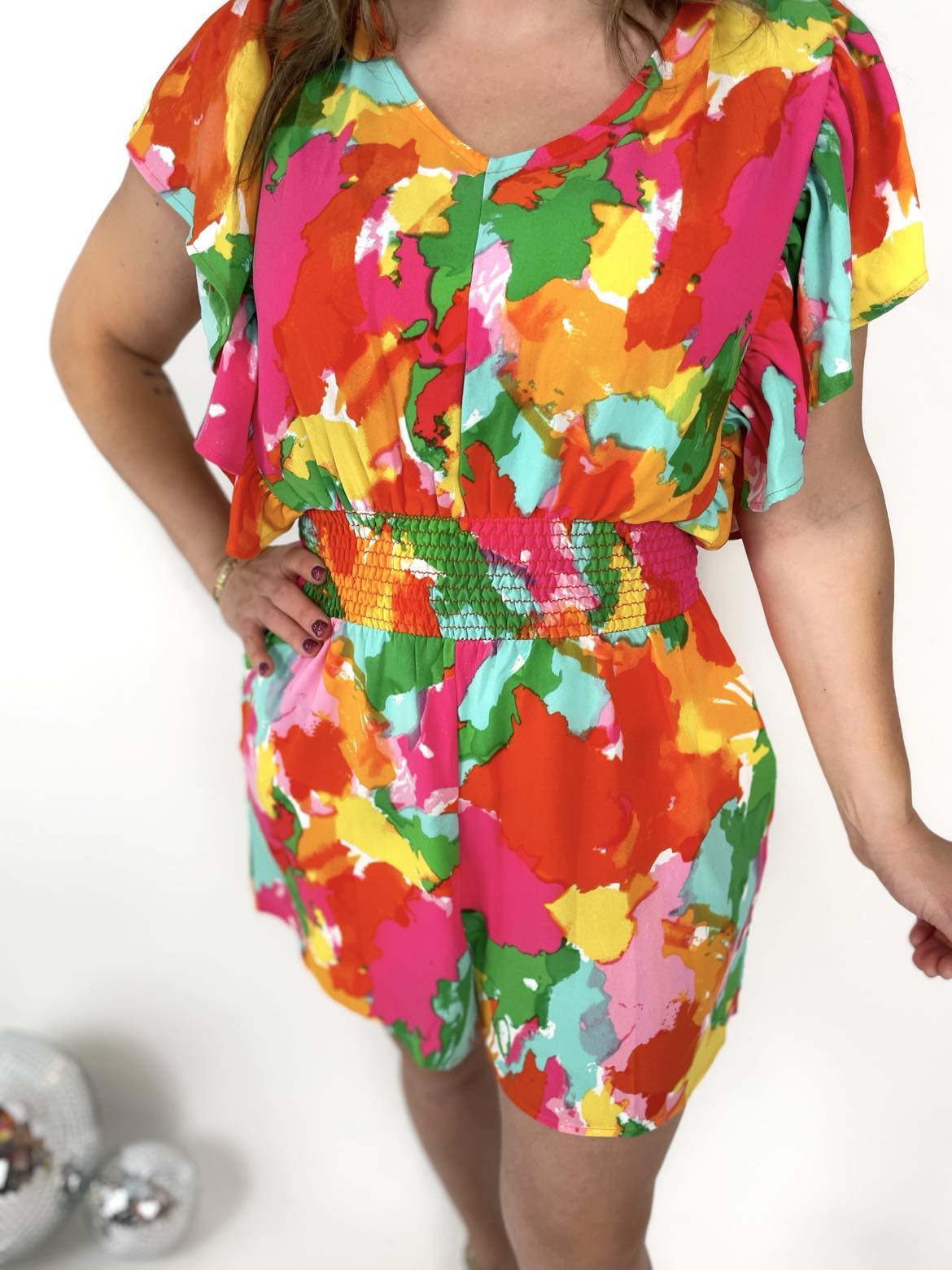 Splash of Color Romper {S-3X}