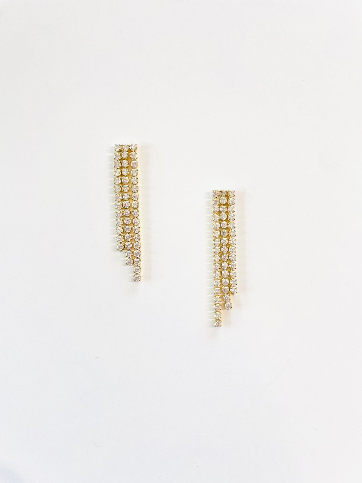 Rhinestone Fringe Earrings {Waterproof} - KaraMarie