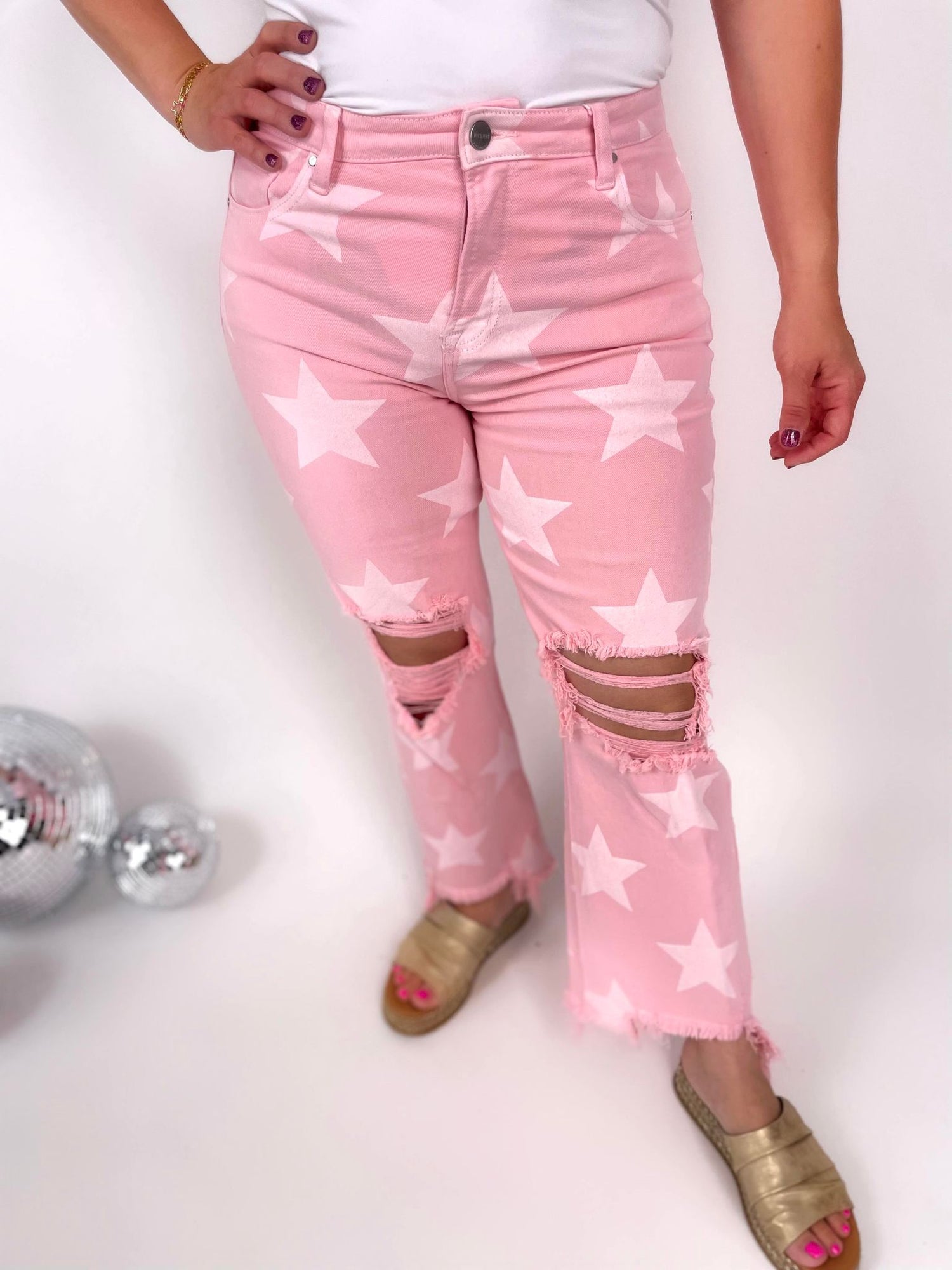 Risen Blushing Star Jeans