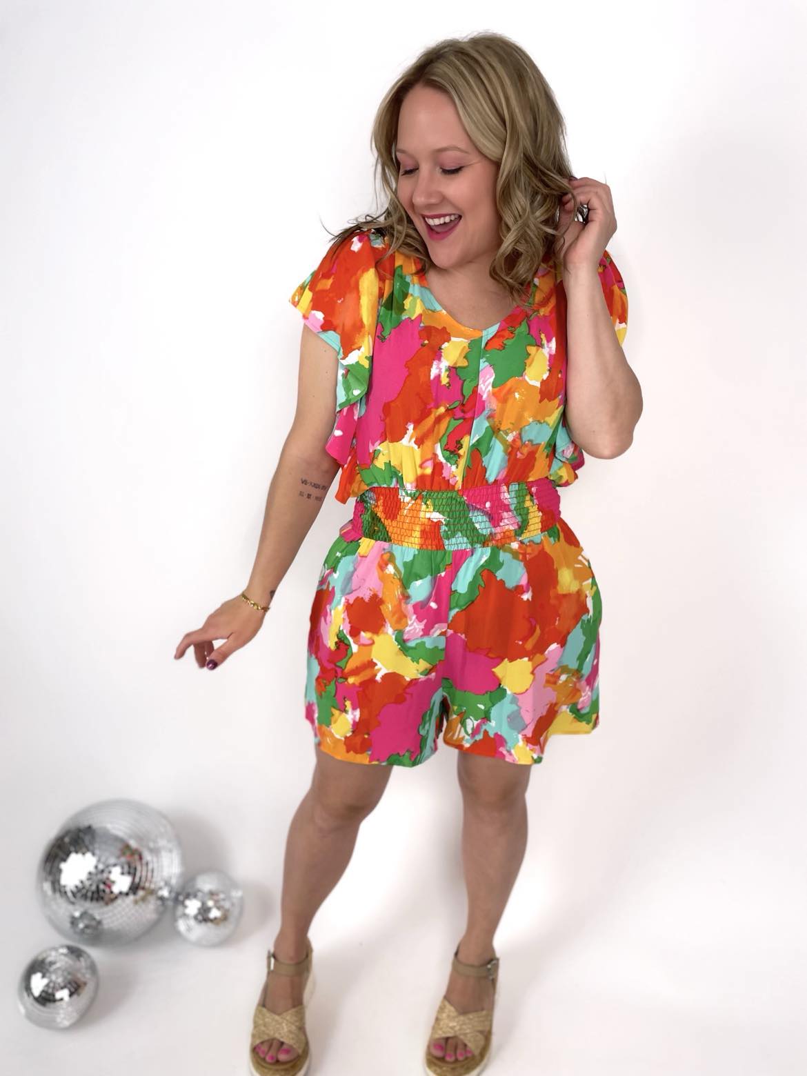 Splash of Color Romper {S-3X}