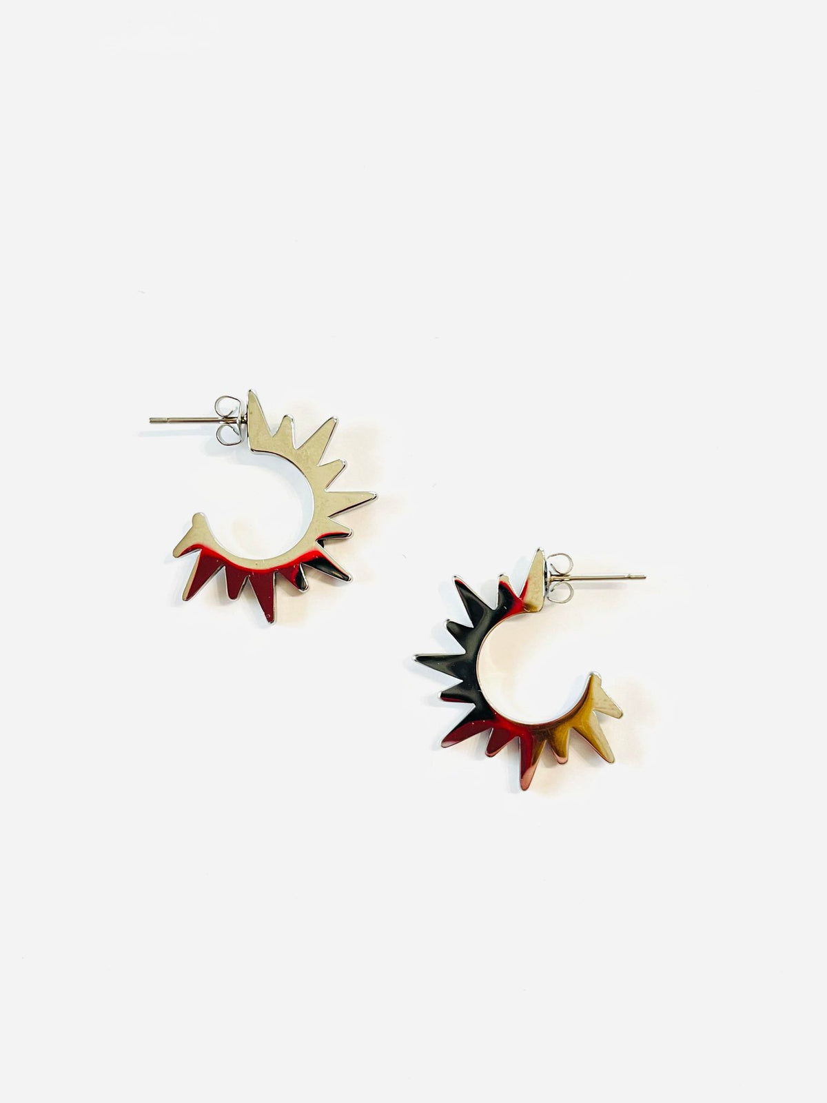 Sunburst Hoop Earrings {Waterproof} - KaraMarie