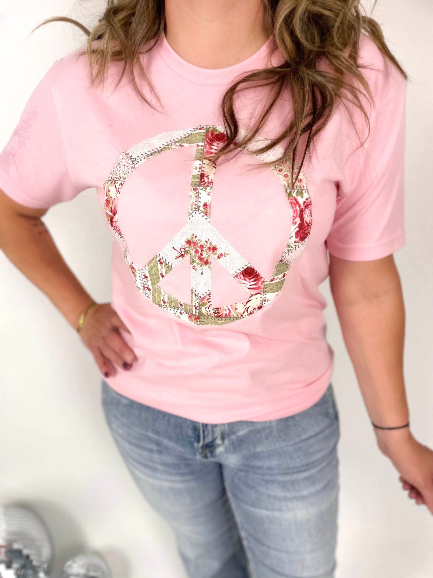 Patchwork Peace Tee
