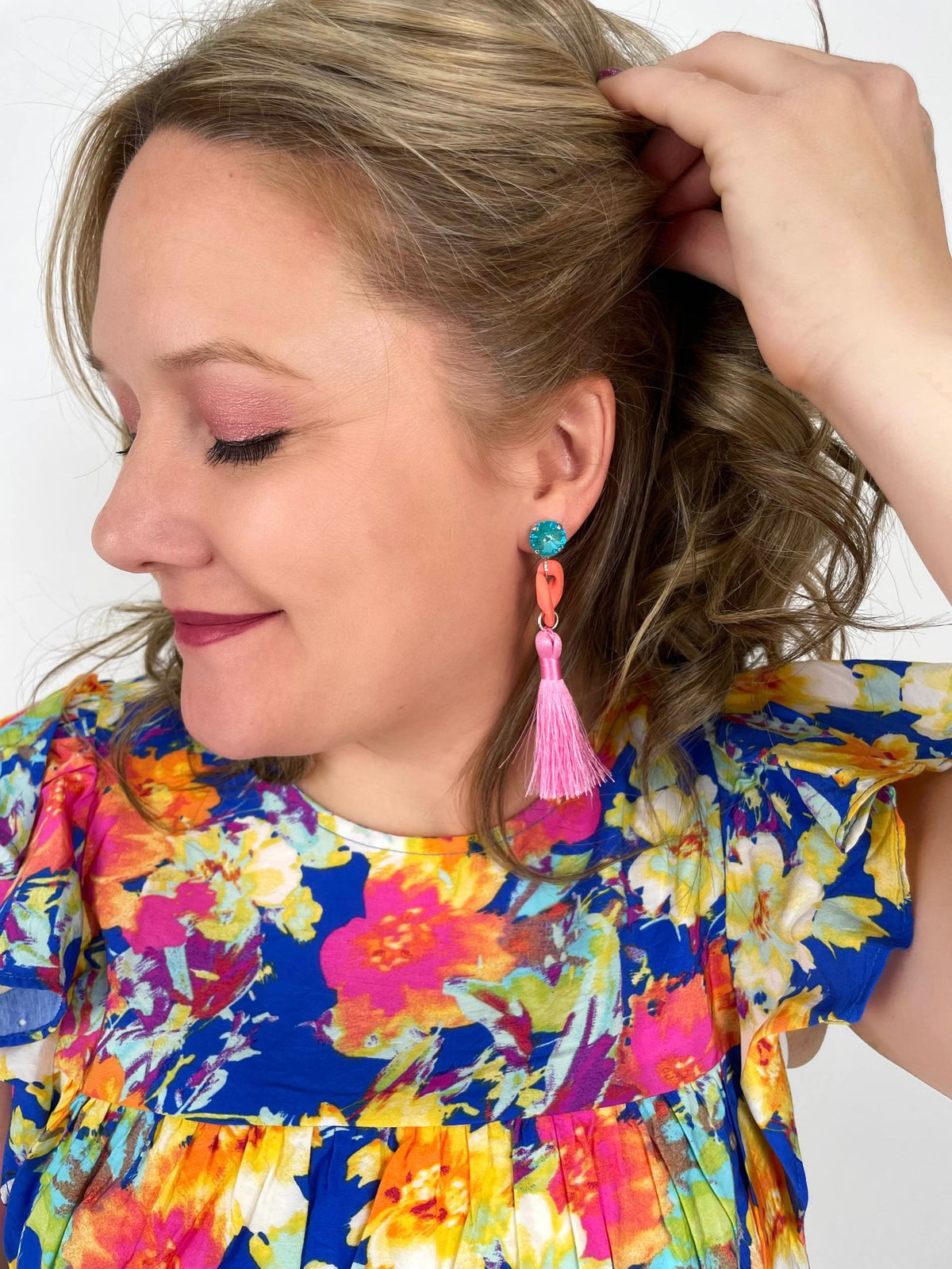 Peachy Keen Tassel Earrings - KaraMarie