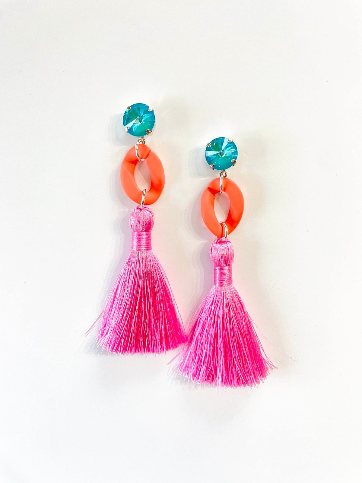 Peachy Keen Tassel Earrings - KaraMarie