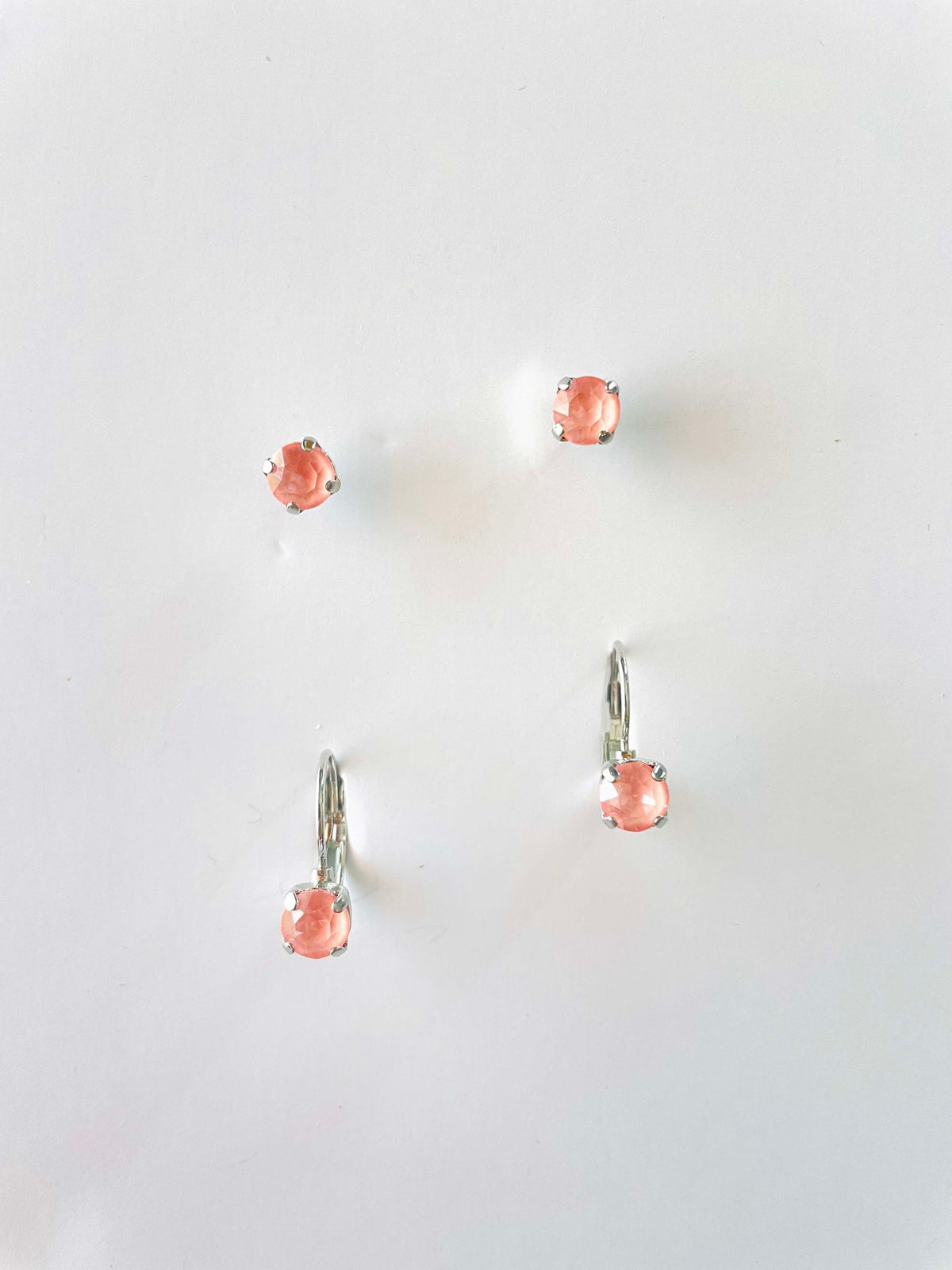 6mm Drop OR Post in Flamingo Pink - KaraMarie
