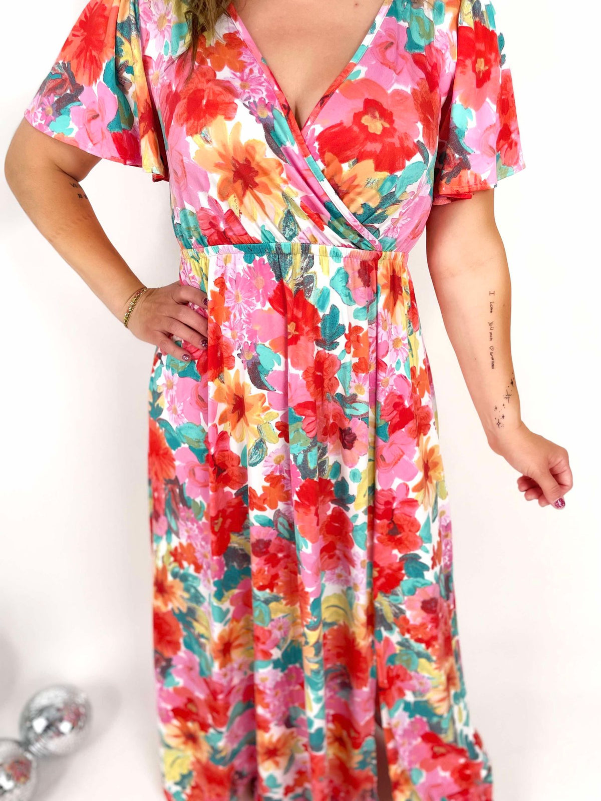 Millie Maxi Dress - Bright Floral Mix {S-3X} - KaraMarie