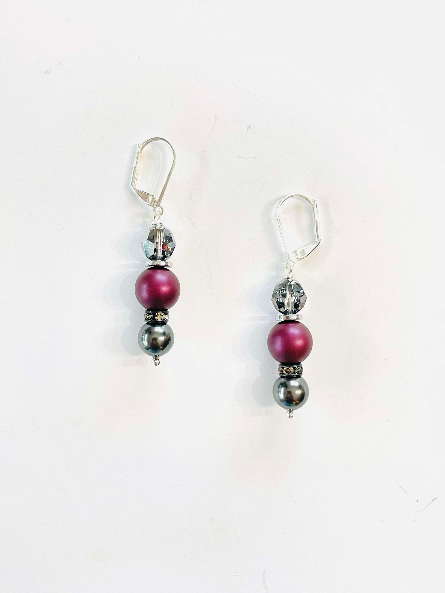 Simple Drop Earring in Elderberry