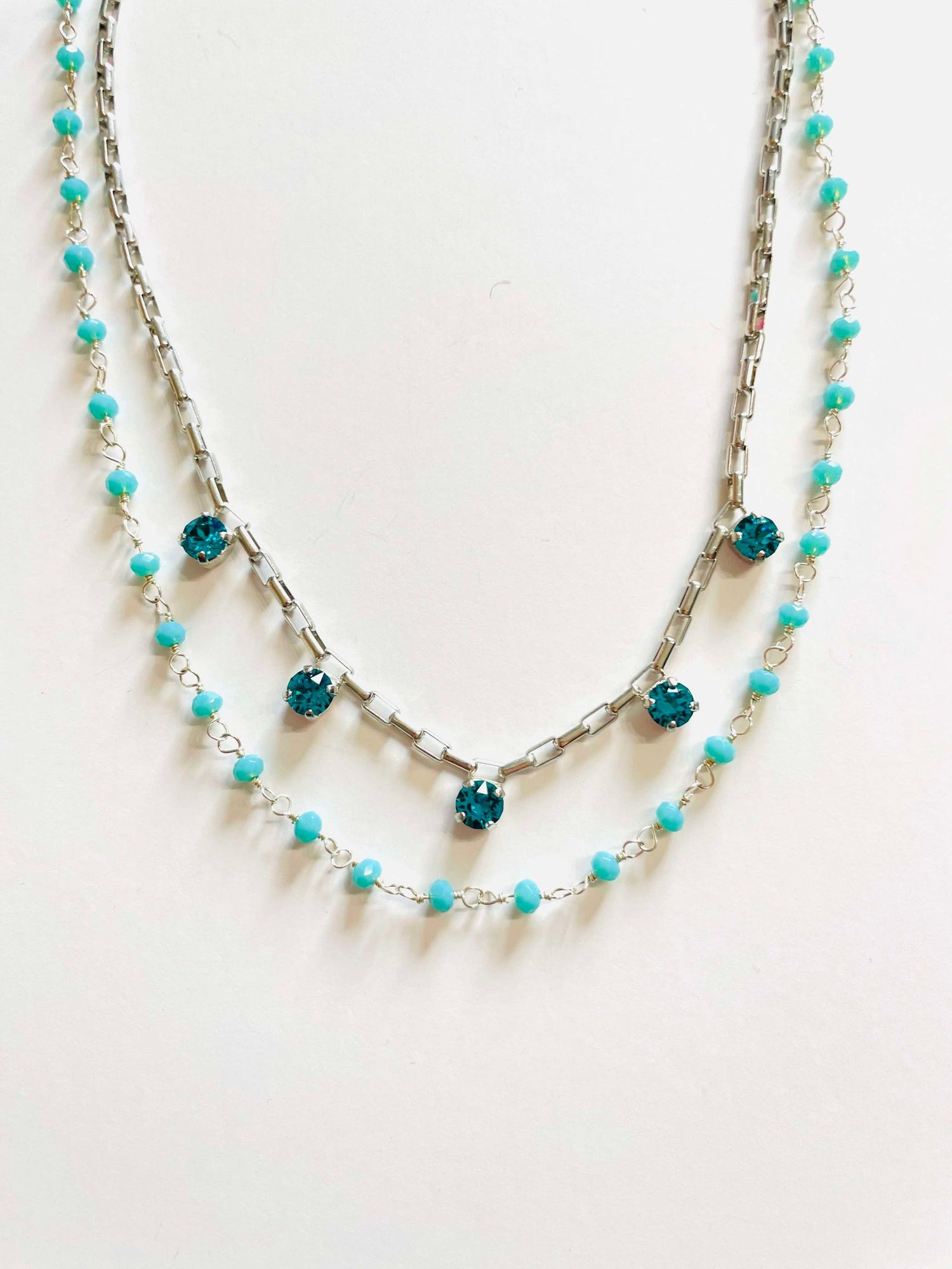 Totally Turquoise Double Strand Necklace