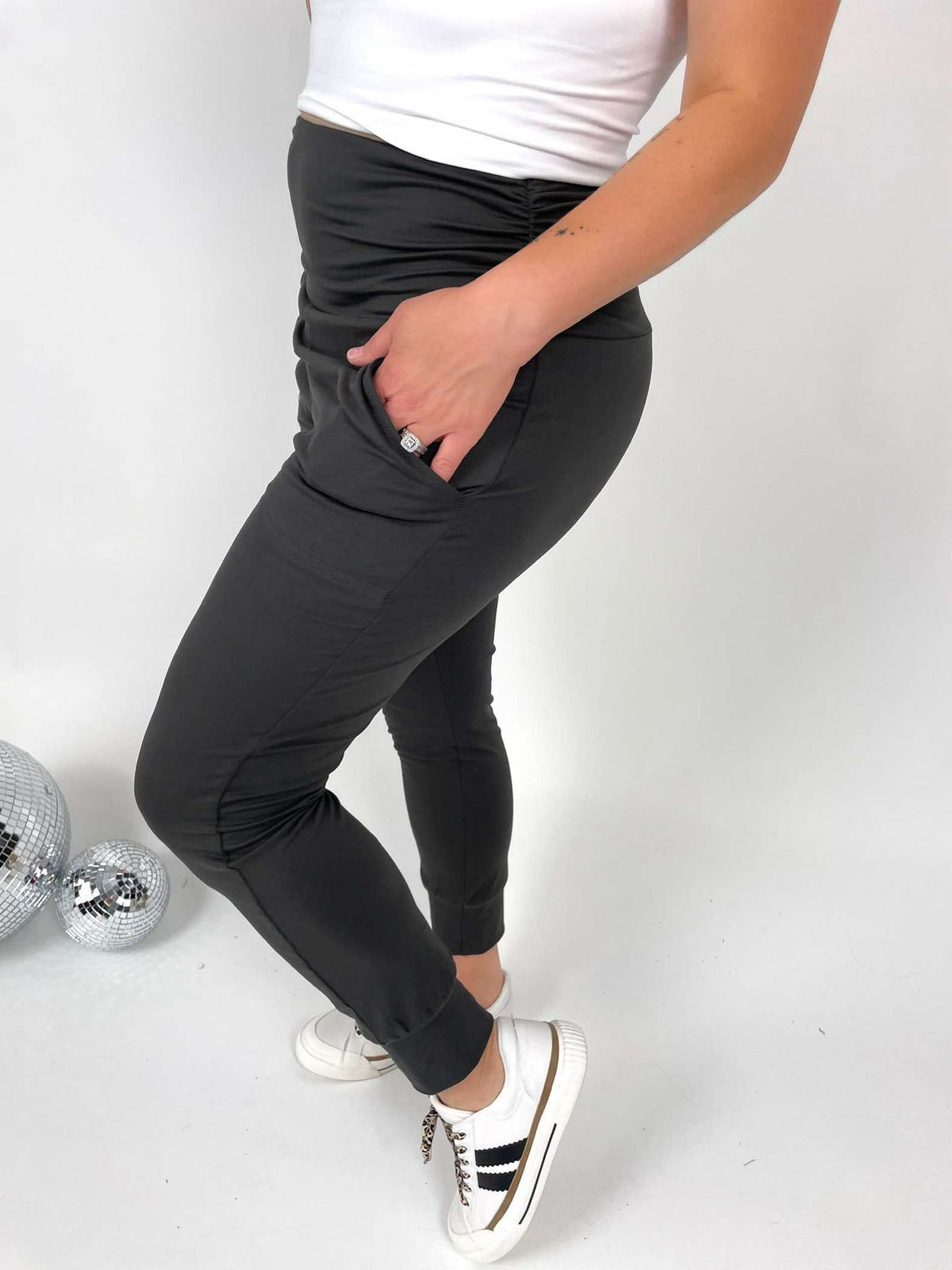 Haley Jogger - Charcoal {XS-3X} - KaraMarie