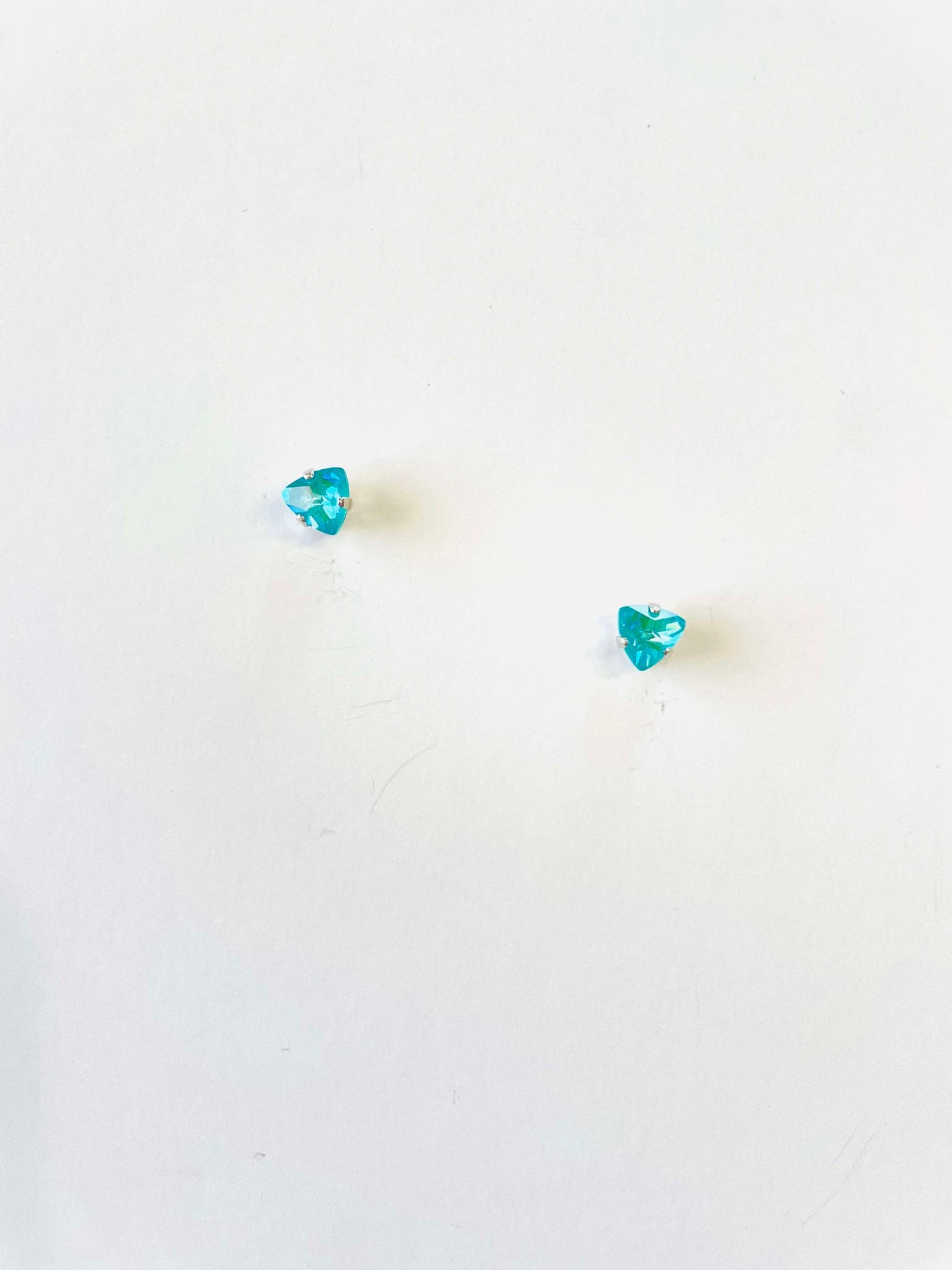 6mm Trilliant Post Earrings {Multiple Colors!}