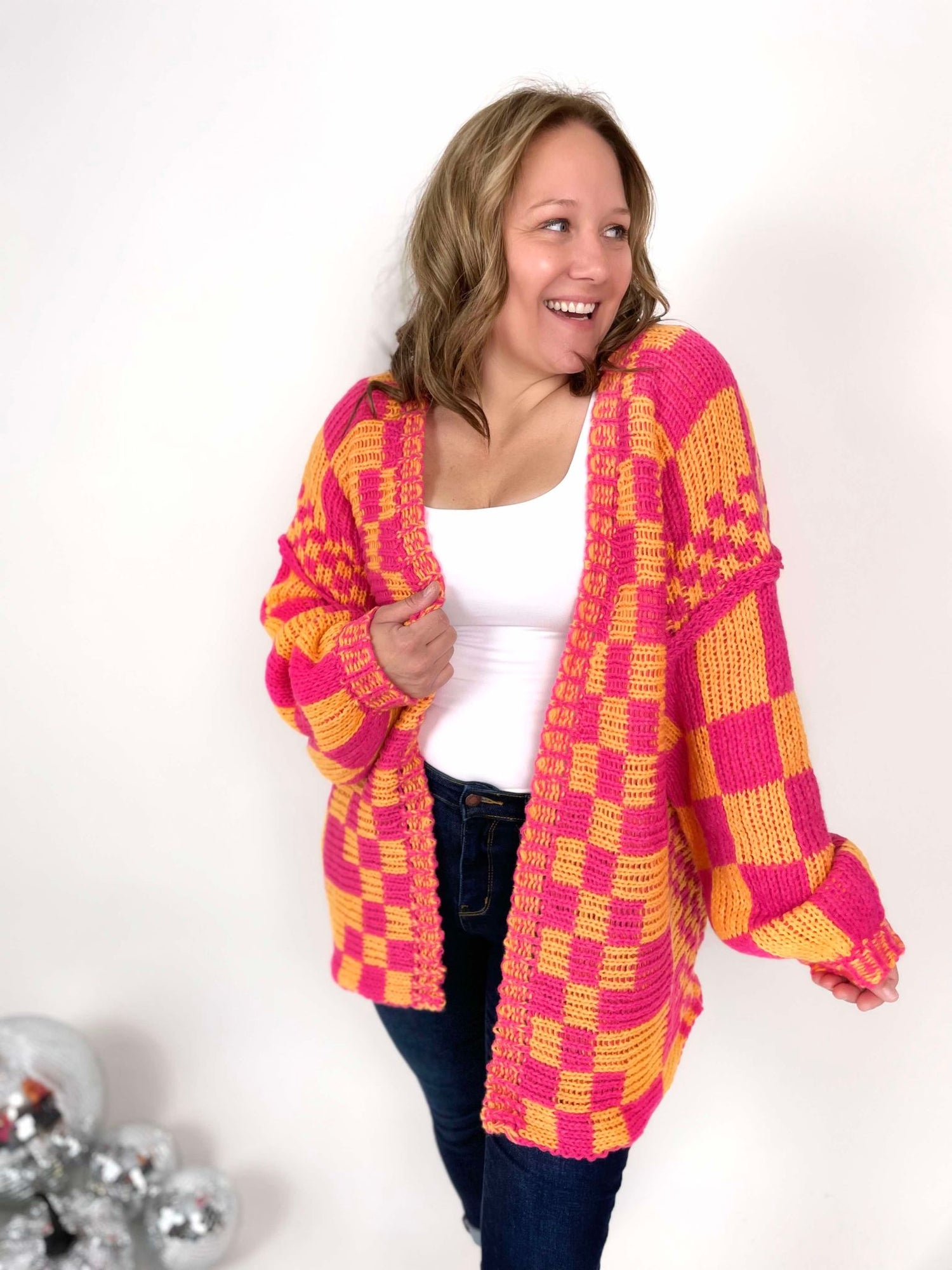 All About It Cardigan in Fuchsia