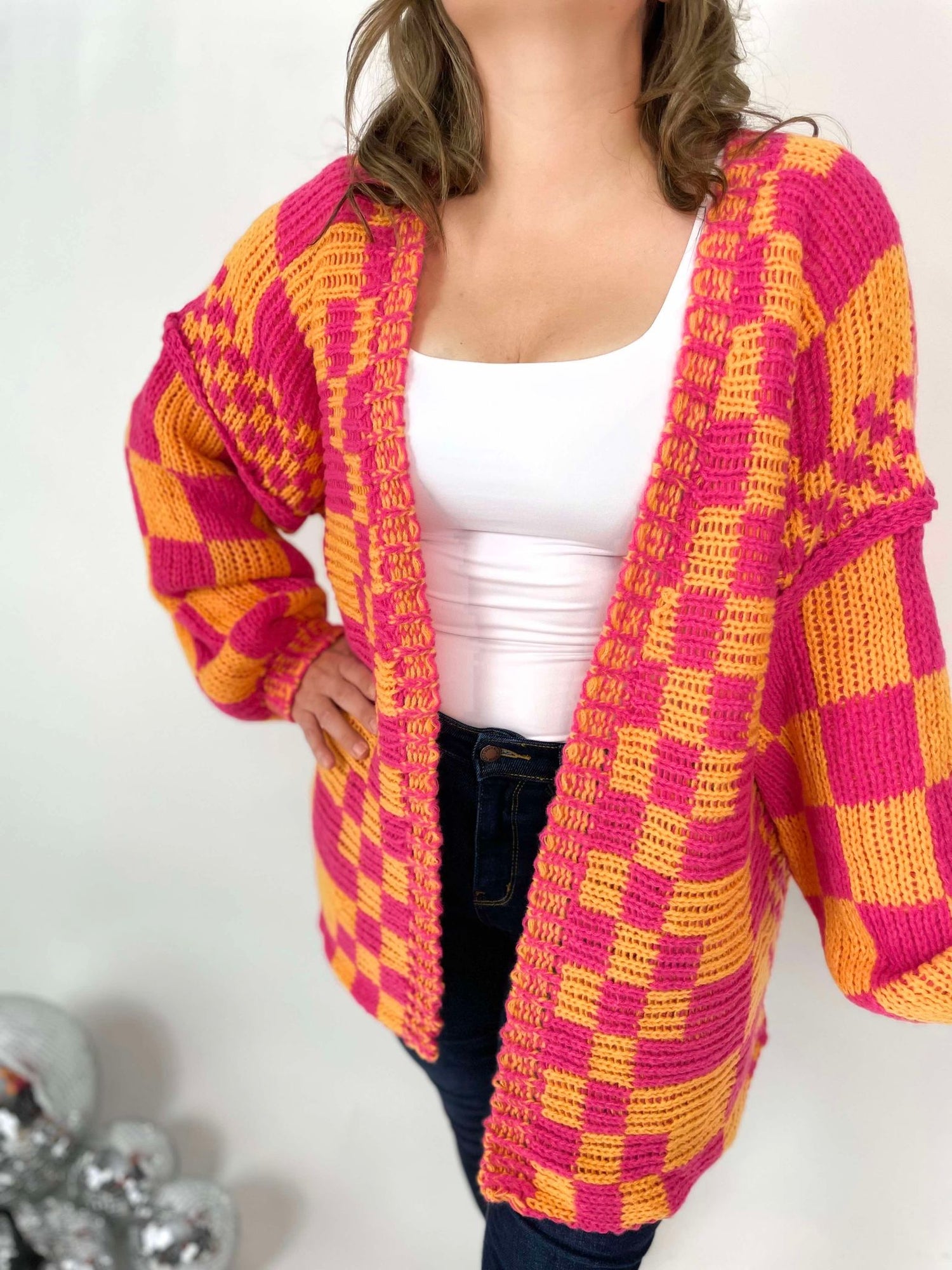 All About It Cardigan in Fuchsia