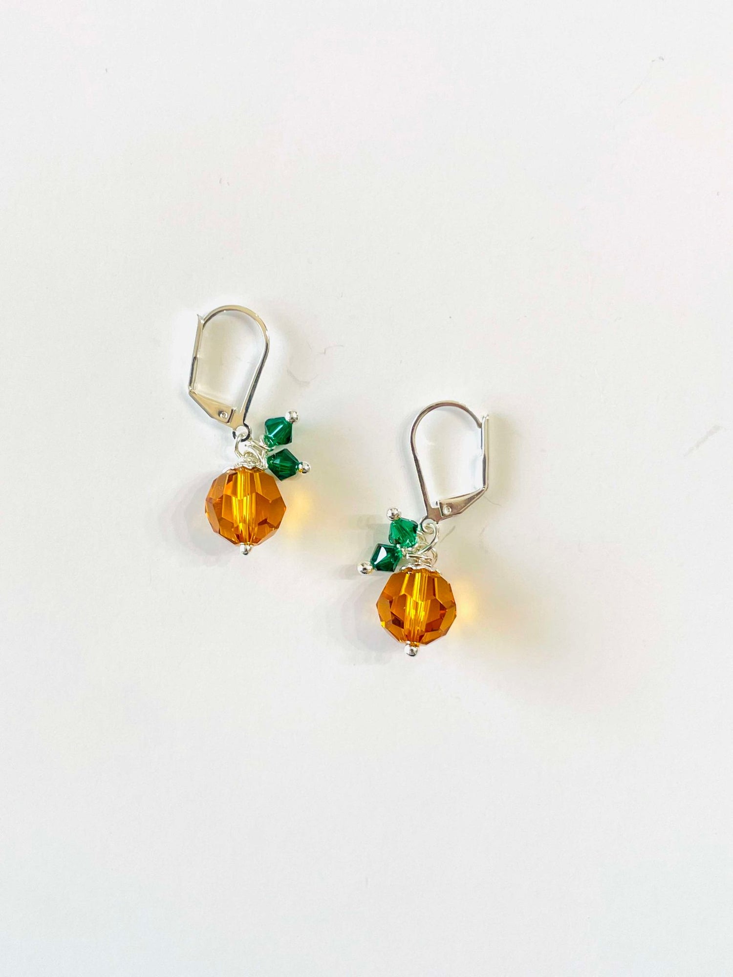 Sparkly Pumpkin Earrings