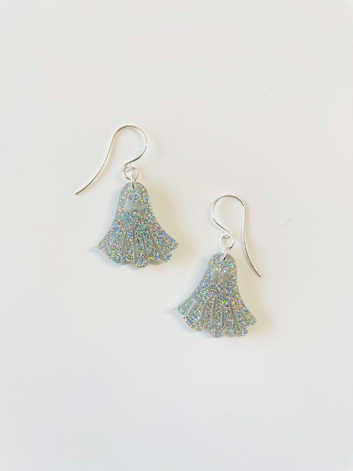Glitter Ghost Earrings