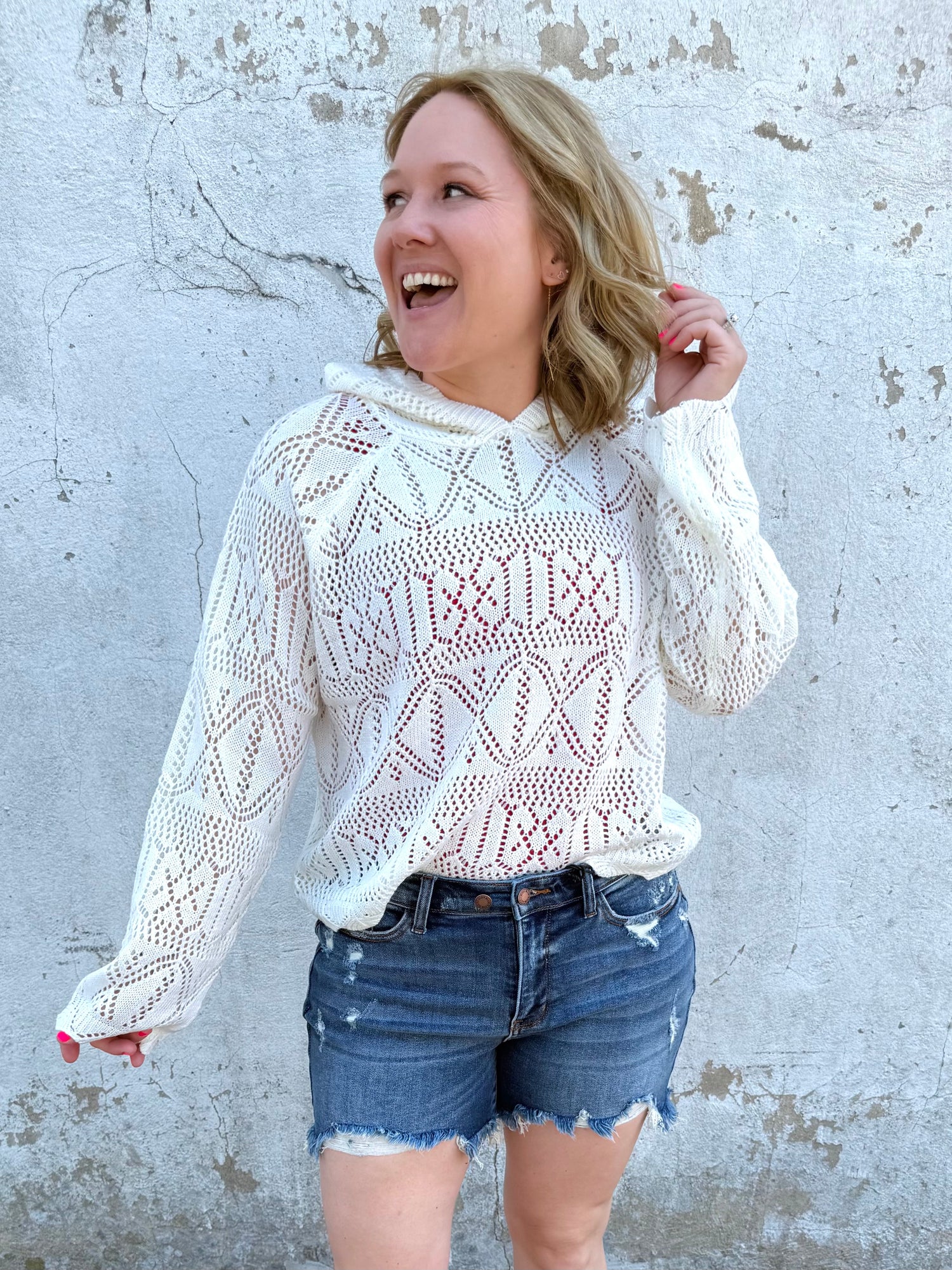 Open Air Hooded Sweater {SM-2X3X} - KaraMarie