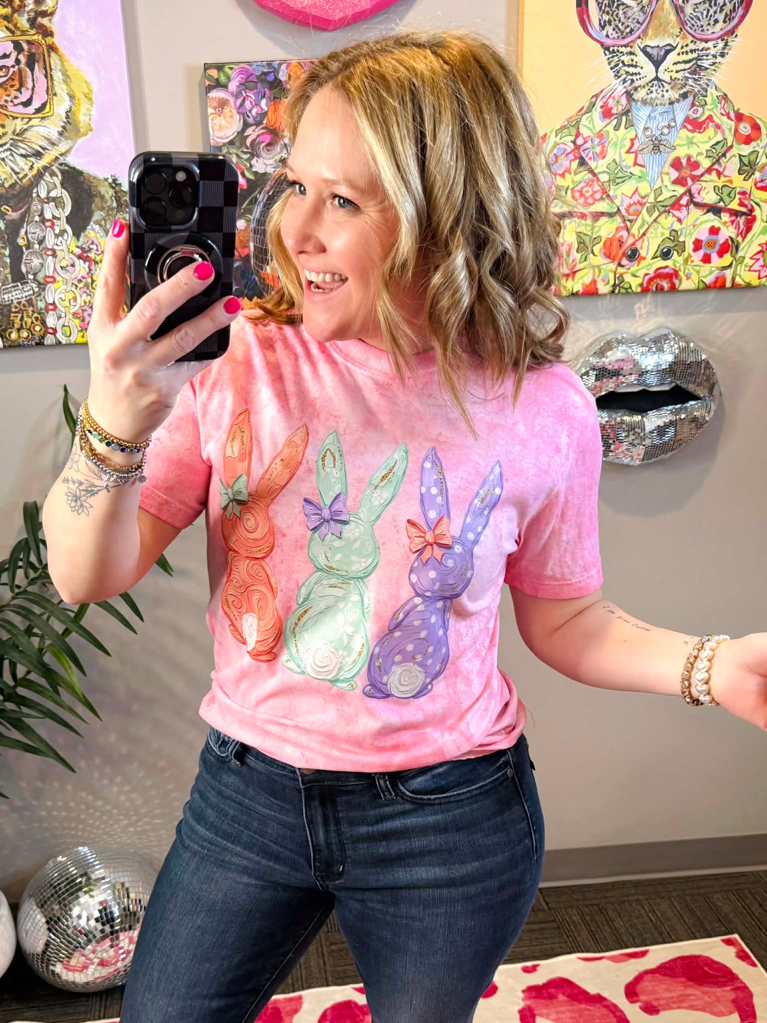 Pastel Bunnies Graphic Tee {Custom Order!}