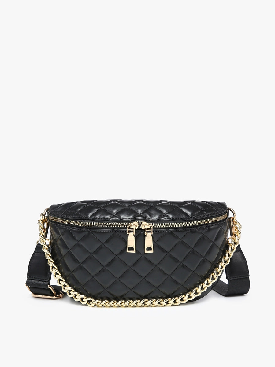 Sylvie Quilted Belt Bag with Chain Strap {Multiple Colors!}