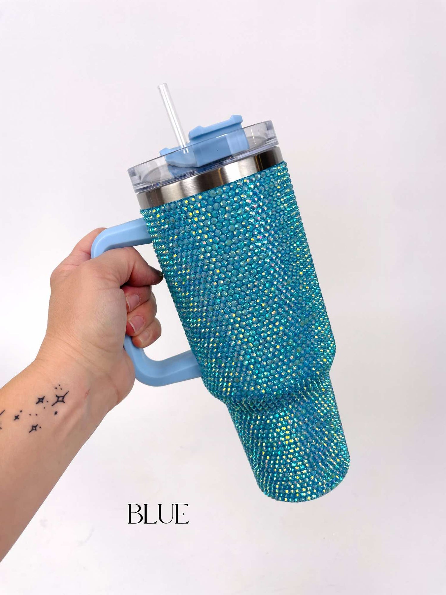 40oz RHINESTONE Stainless Steel Tumbler {Multiple Colors!} - KaraMarie