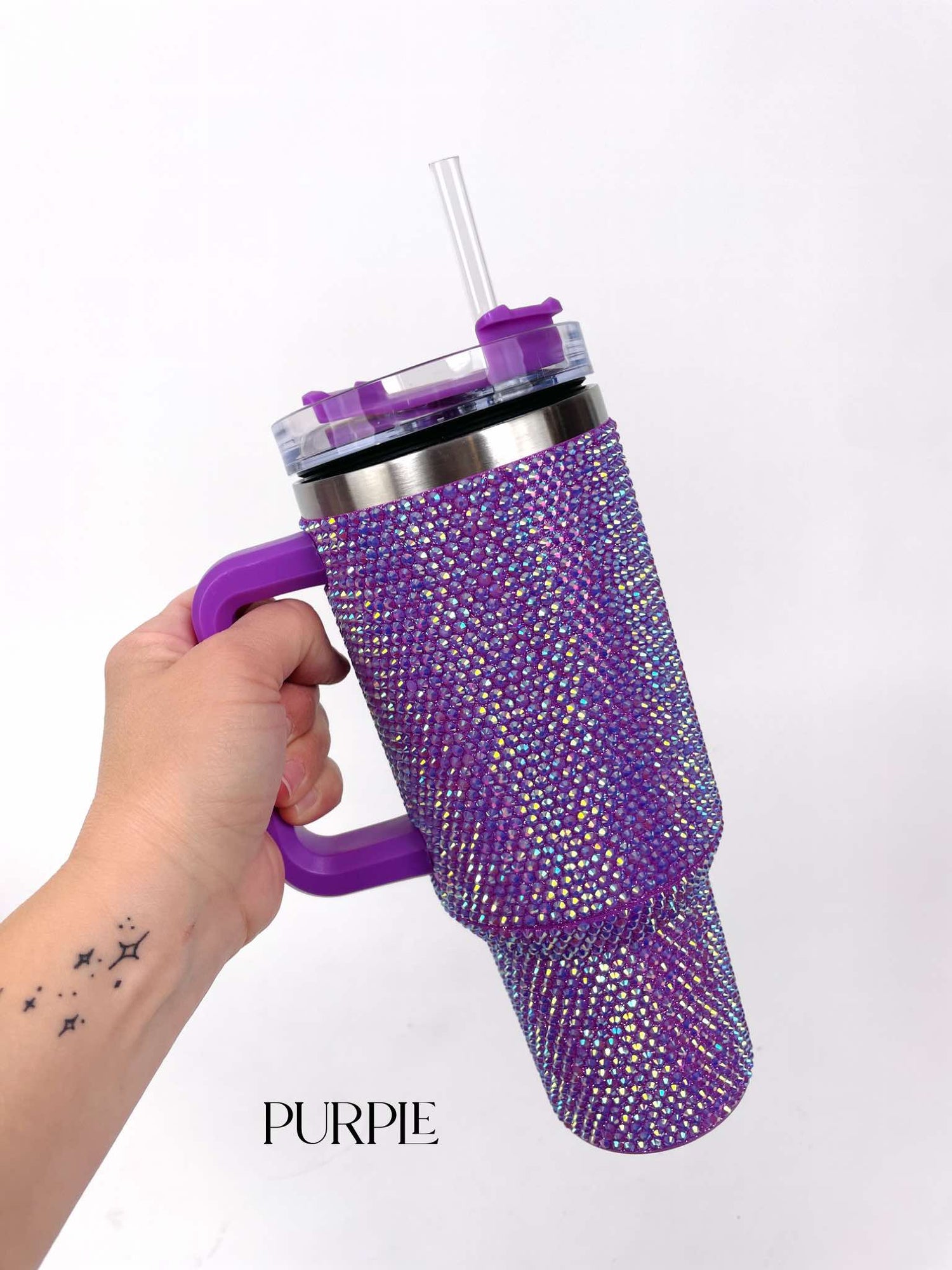 40oz RHINESTONE Stainless Steel Tumbler {Multiple Colors!} - KaraMarie