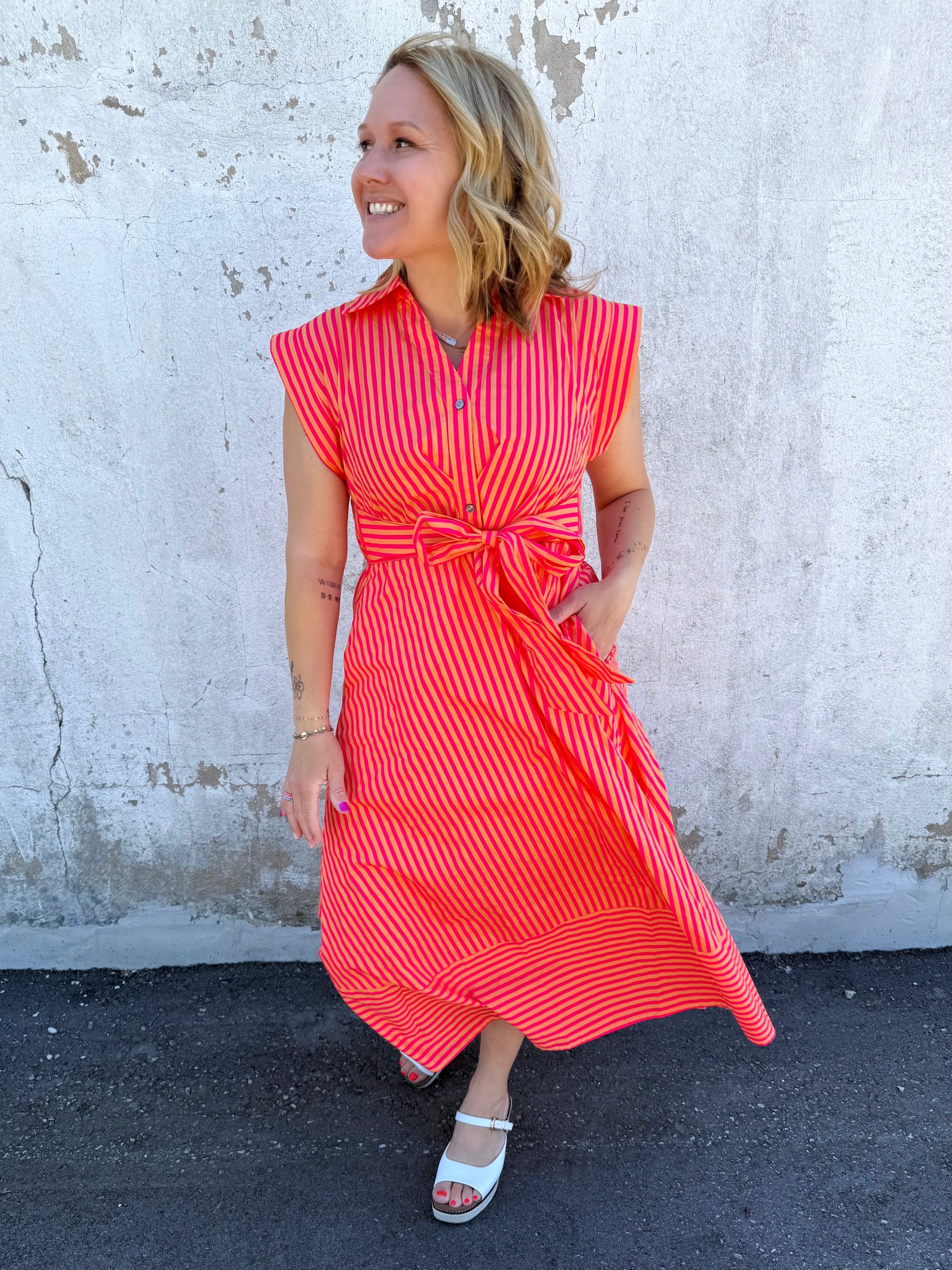 Seabreeze Striped Dress {S-L}