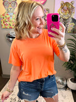 Core Comfort Top in Neon Orange {S-3X} - KaraMarie