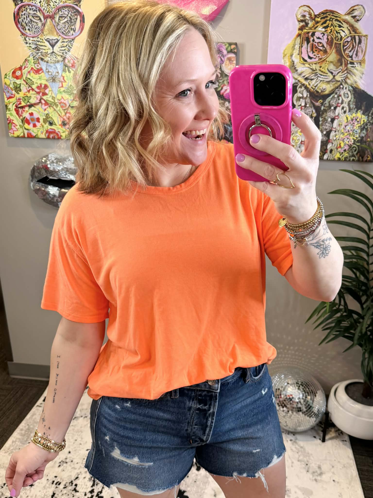 Core Comfort Top in Neon Orange {S-3X} - KaraMarie