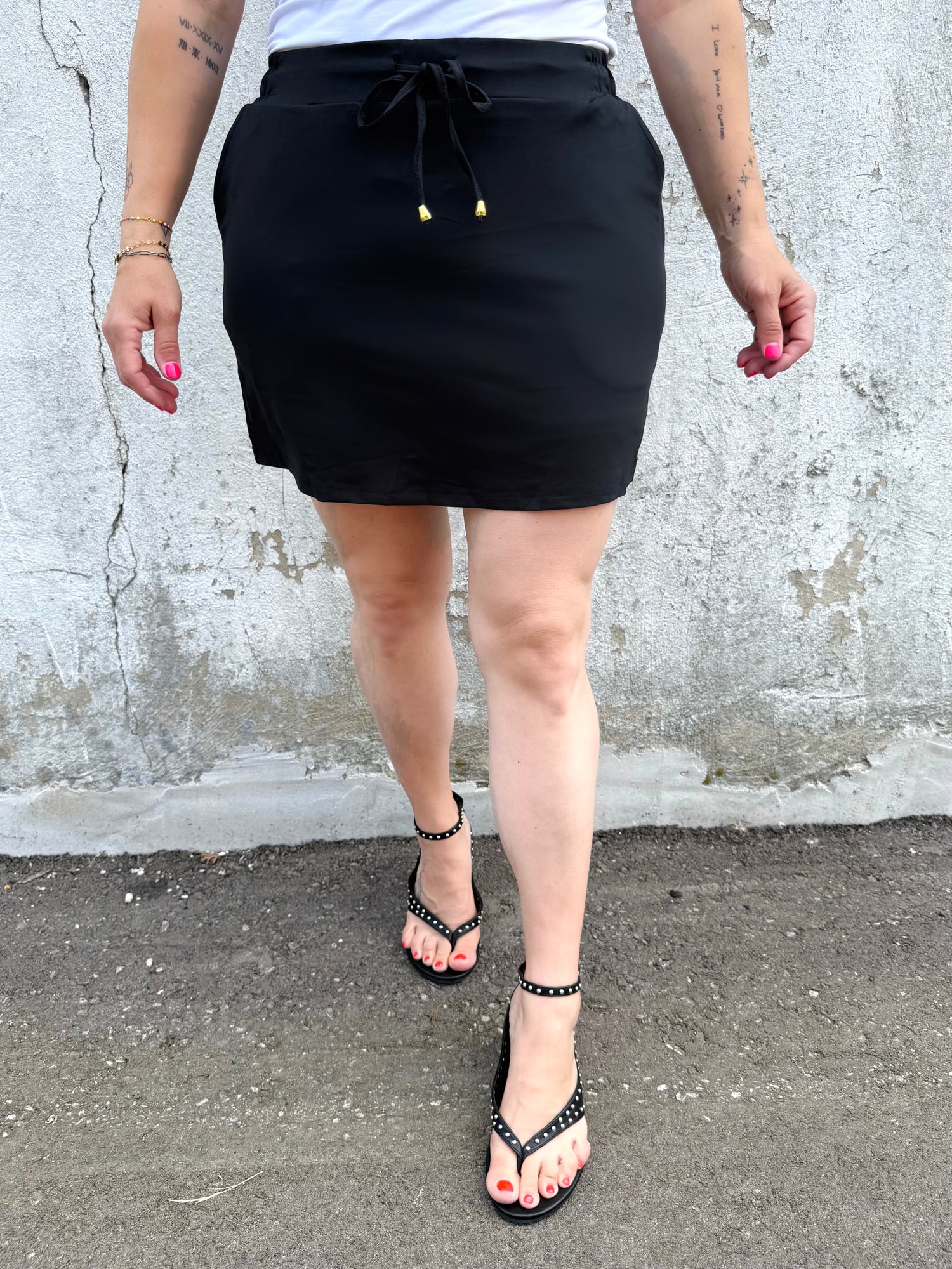Jess Lea Skort - After Dark Black {S-3X}