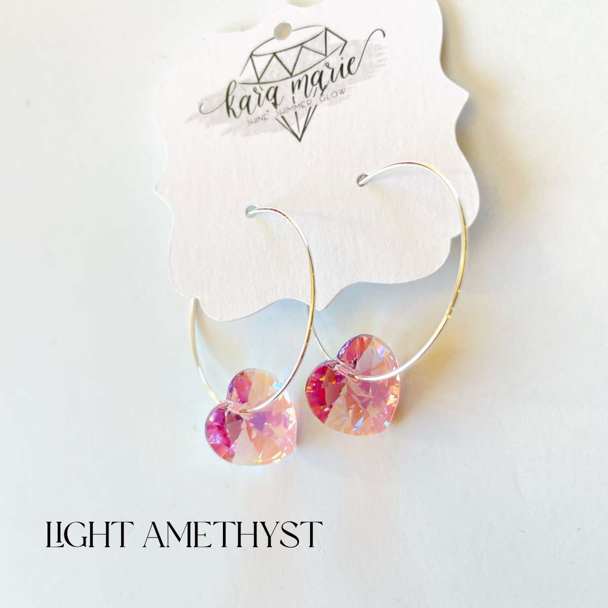 Heart Hoop Earrings {Multiple Colors!} - KaraMarie