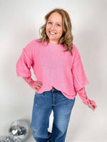 Out of the Box Sweater in Bubblegum {S/M-2X/3X} - KaraMarie