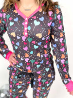 Pajama Set - Heart Lollipops {S-2X} - KaraMarie
