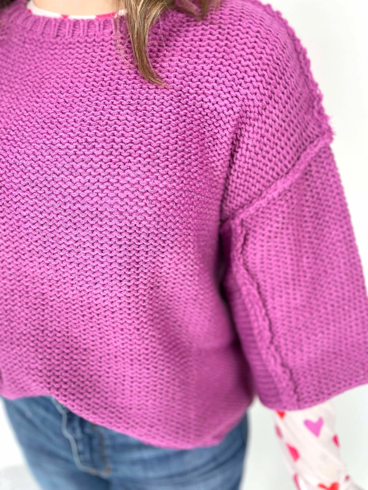 Out of the Box Sweater in Orchid {S/M-2X/3X} - KaraMarie