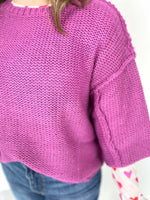 Out of the Box Sweater in Orchid {S/M-2X/3X} - KaraMarie